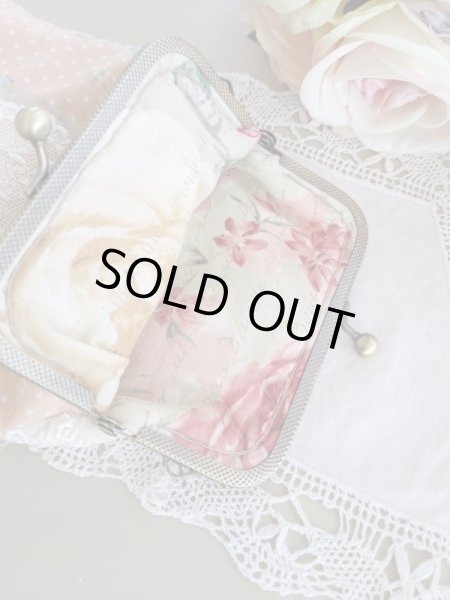 画像4: 【キットの完成品】ベアと女の子の口金ポーチ (4)