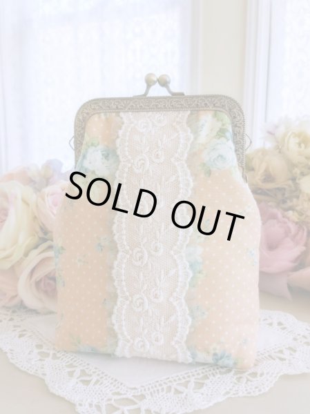 画像3: 【キットの完成品】ベアと女の子の口金ポーチ (3)