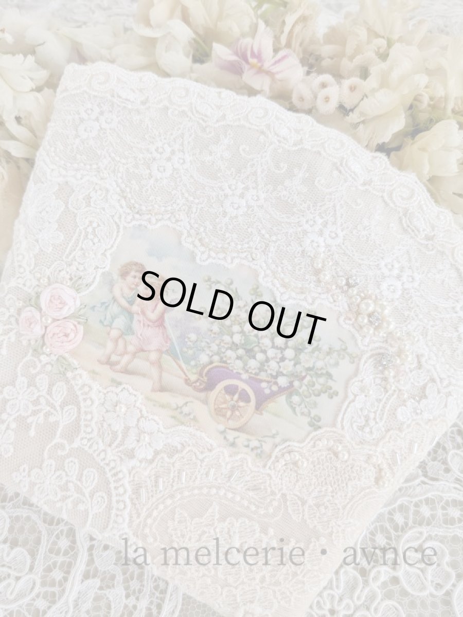 画像1: エンジェルとスズランのポーチ　A　 (akiko) (1)