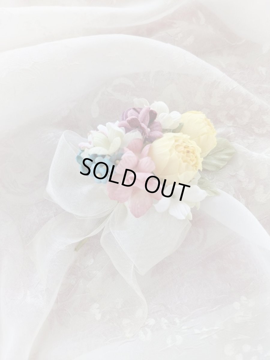 画像4: 布花　〜ビタミンカラーのブーケ〜 (4)