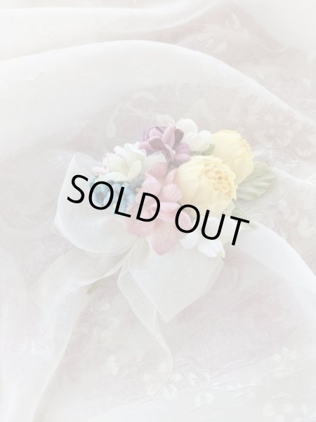 画像4: 布花　〜ビタミンカラーのブーケ〜 (4)