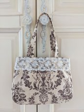 画像1: ヴィクトリアンなレースのバッグ完成品（MISIHO)  (1)