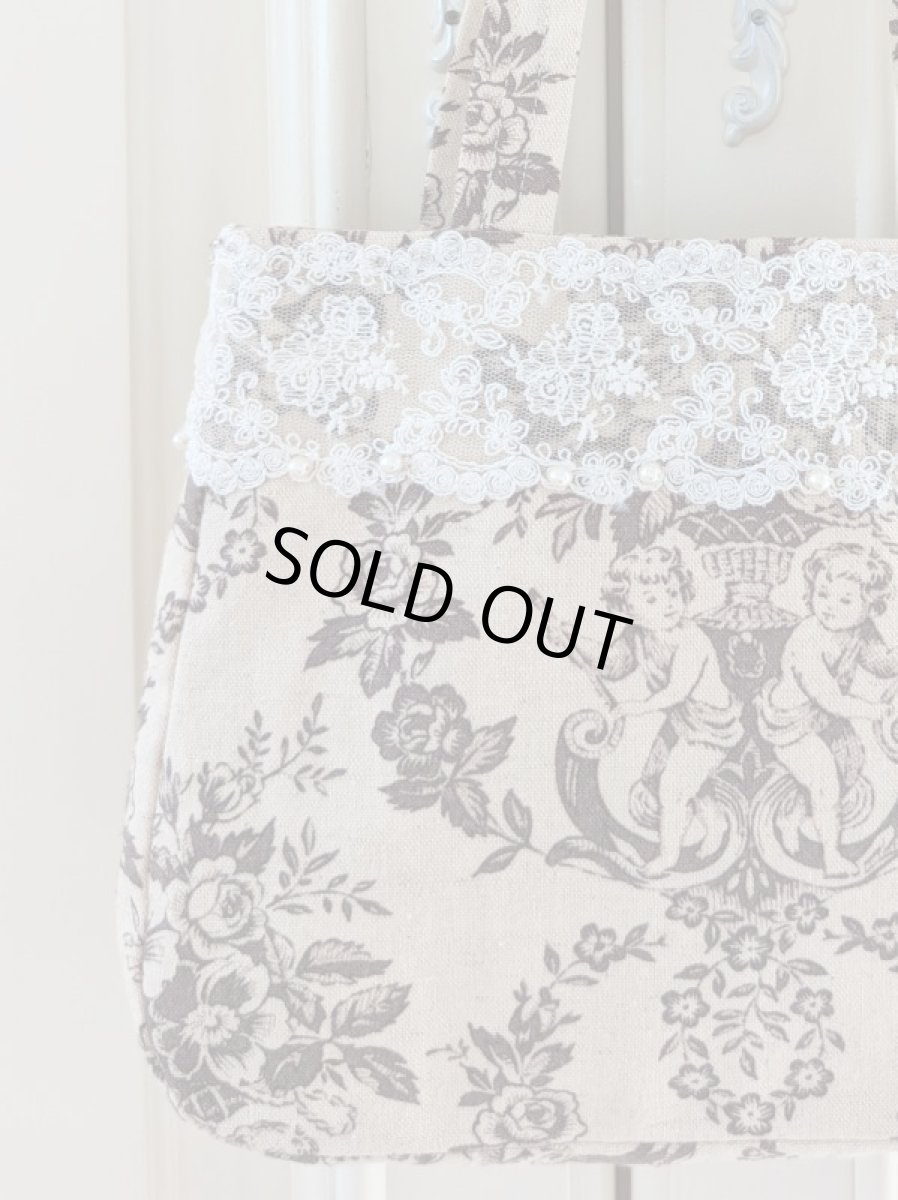 画像2: ヴィクトリアンなレースのバッグ完成品（MISIHO)  (2)