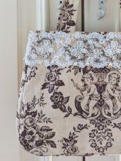 画像2: ヴィクトリアンなレースのバッグ完成品（MISIHO)  (2)