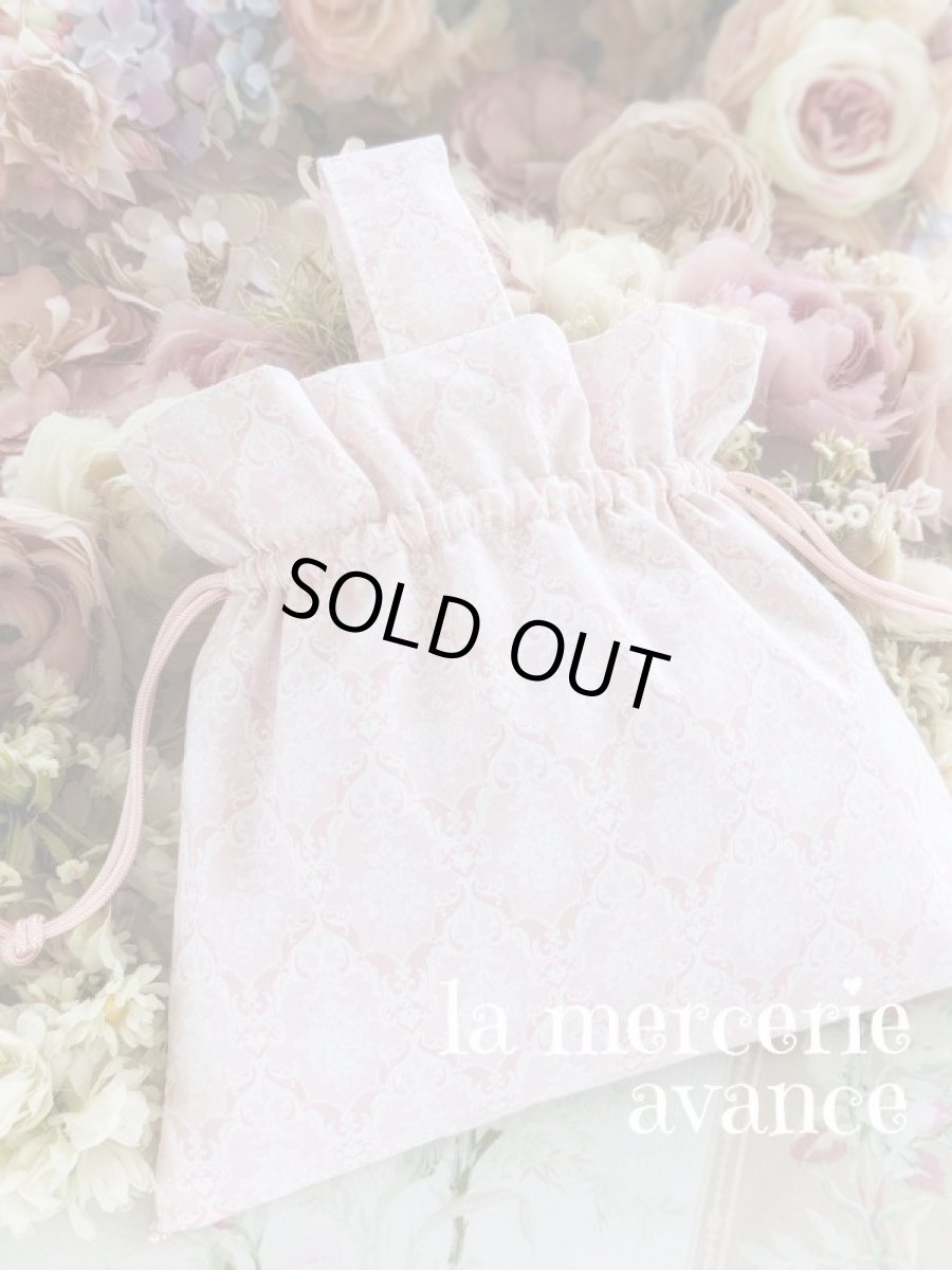 画像3: リボン刺繍の巾着バッグのキット (3)