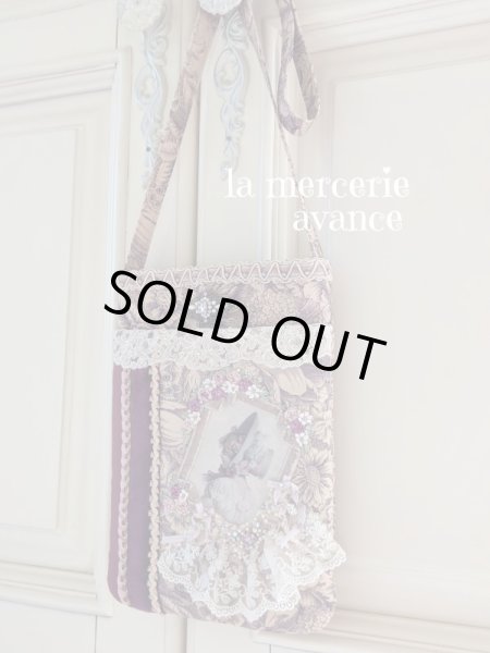 画像3: ヴィクトリアンなポーチ完成品 ブローチ付き  (akiko) (3)