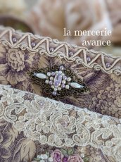 画像5: ヴィクトリアンなポーチ完成品　ブローチ付き　 (akiko) (5)