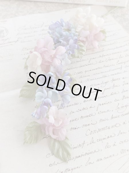 画像2: 布花　〜紫陽花とライラックのガーランド〜 (2)