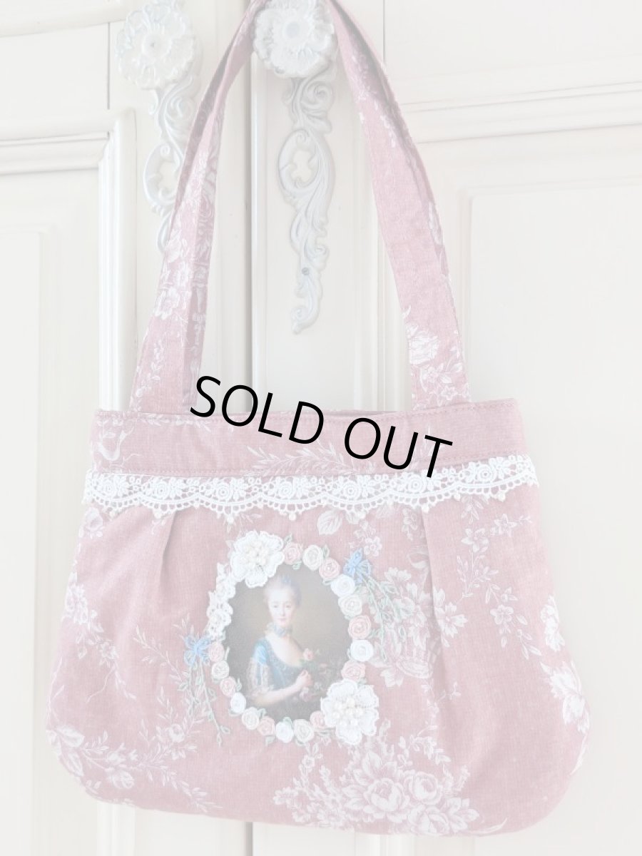 画像2: エレガントな薔薇柄のバッグ完成品（MISIHO)  (2)