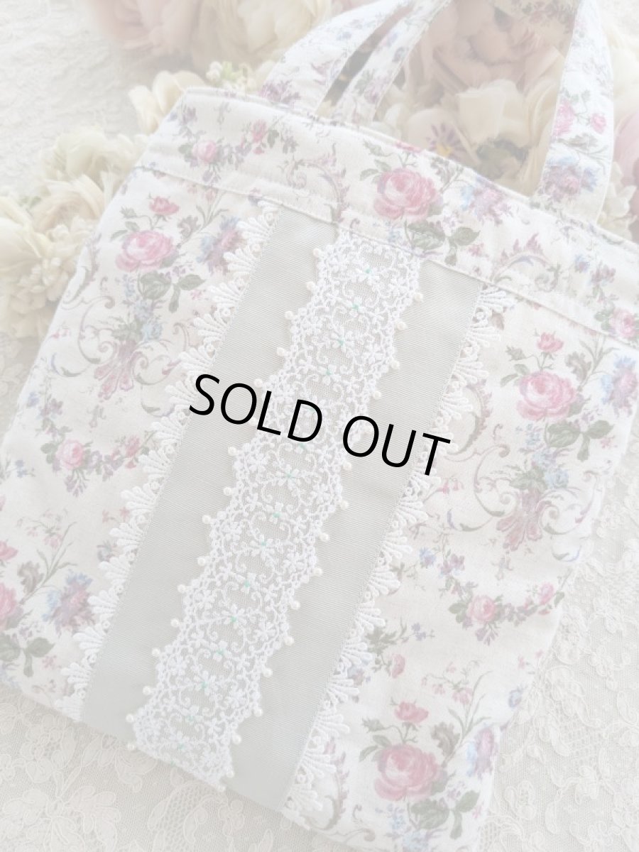 画像2: エレガントな薔薇柄のバッグ完成品（MISIHO)  (2)