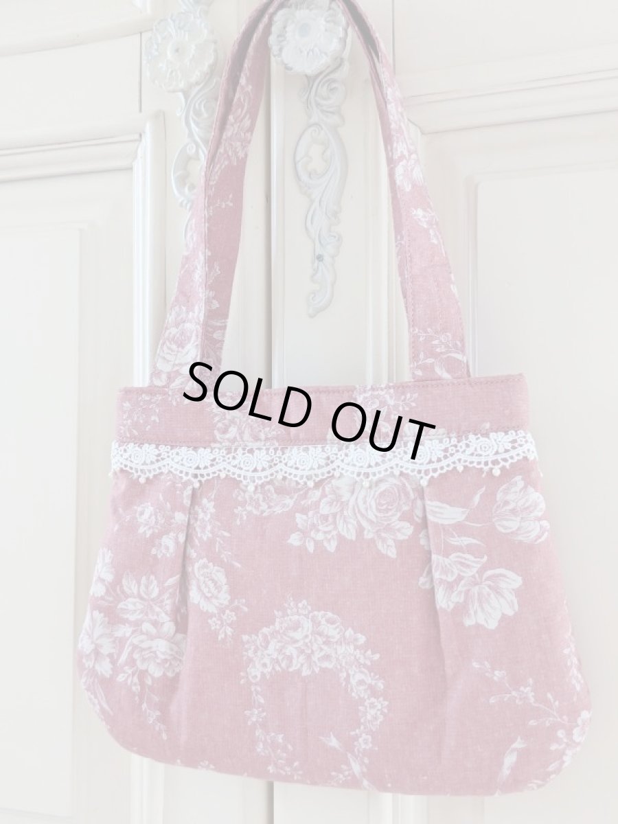 画像4: エレガントな薔薇柄のバッグ完成品（MISIHO)  (4)