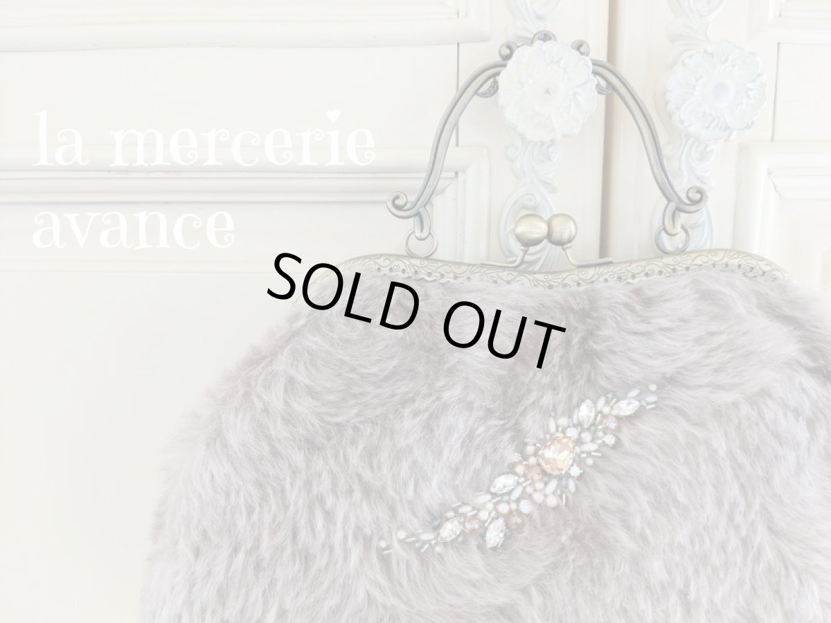 画像3: ジャーマンファブリックのキラキラ口金バッグ完成品　 (akiko) (3)