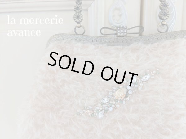 画像3: 【完成品】ジャーマンファブリックのキラキラ口金バッグ　 (akiko) (3)