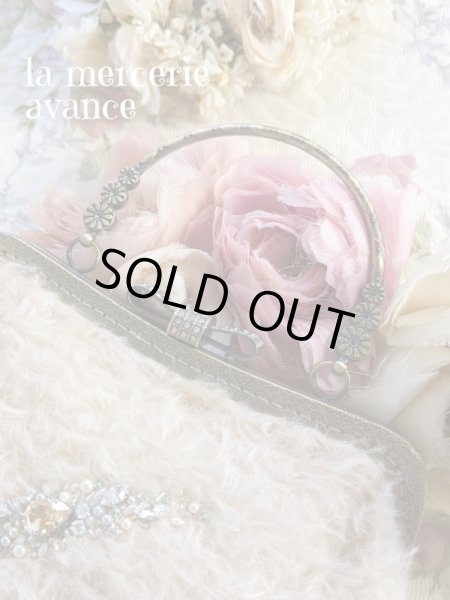 画像2: 【完成品】ジャーマンファブリックのキラキラ口金バッグ　 (akiko) (2)