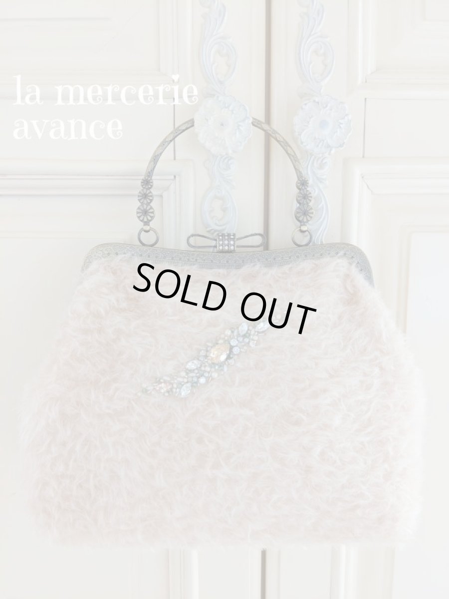 画像4: 【完成品】ジャーマンファブリックのキラキラ口金バッグ　 (akiko) (4)