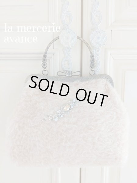 画像4: 【完成品】ジャーマンファブリックのキラキラ口金バッグ　 (akiko) (4)