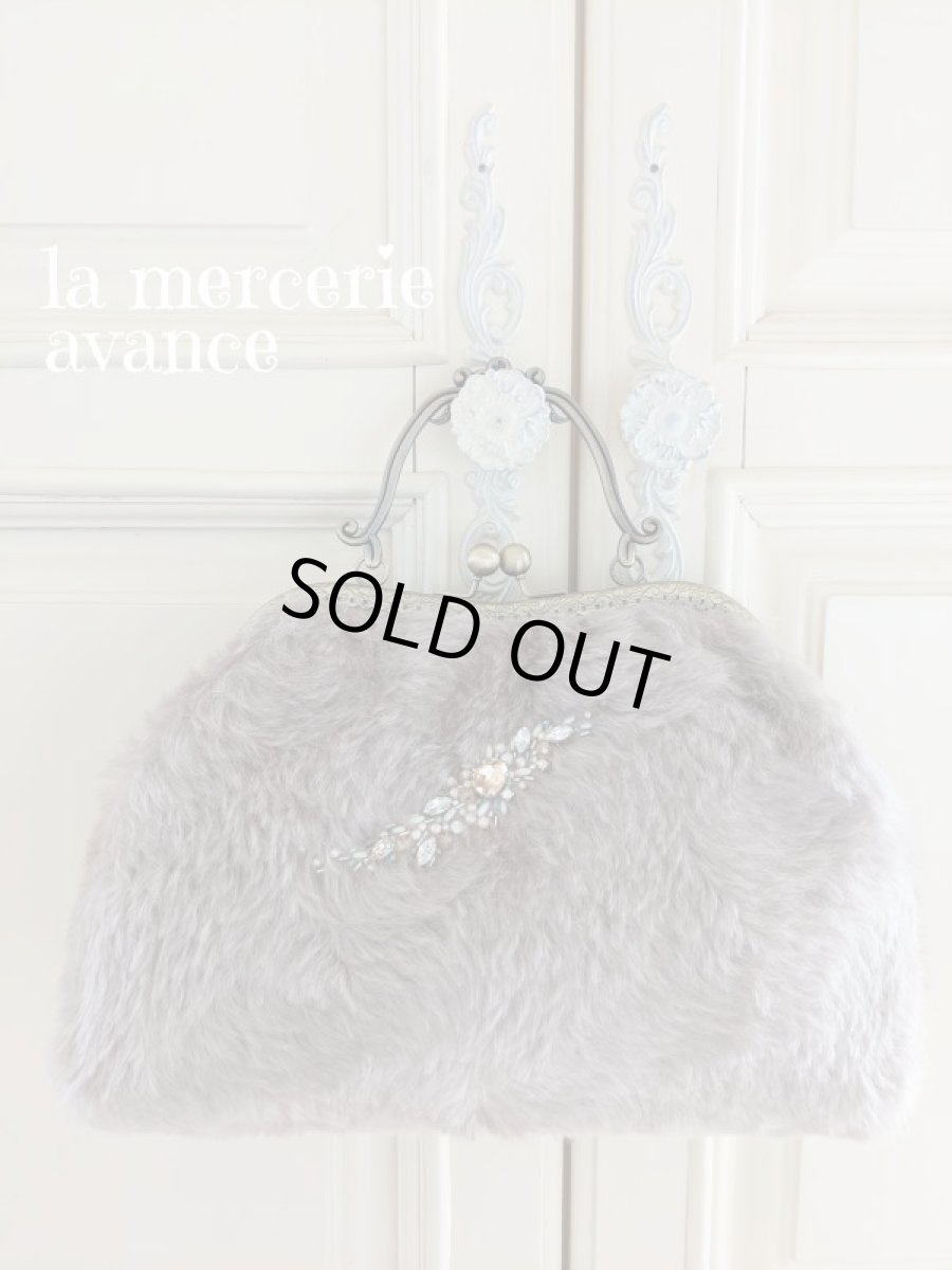 画像4: ジャーマンファブリックのキラキラ口金バッグ完成品　 (akiko) (4)