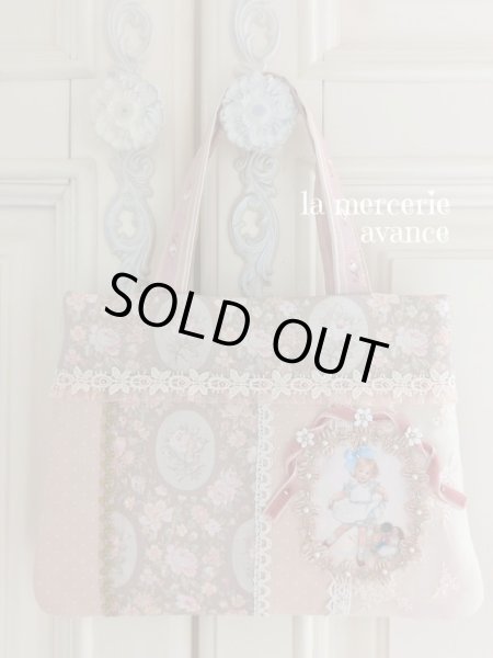 画像2: 【キットの完成品】ブルーリボンの女の子のプチバックの完成品 (2)