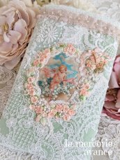 画像1: 薔薇の刺繍がたっぷりのスマホポーチA (akiko) (1)