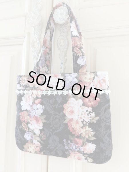 画像4: エレガントな薔薇柄のバッグ完成品（MISIHO)  (4)