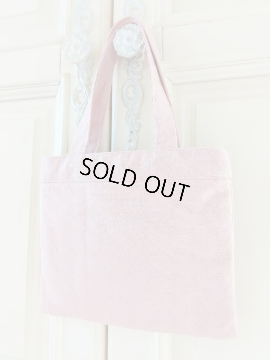 画像4: 蕾の地模様がエレガントなジャガード生地のバッグ完成品（MISIHO)  (4)