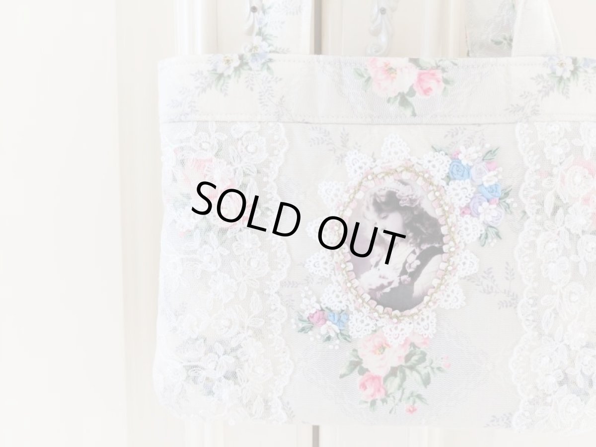 画像3: エレガントな薔薇柄のバッグ完成品（MISIHO)  (3)