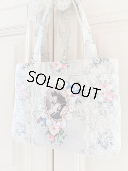 画像2: エレガントな薔薇柄のバッグ完成品（MISIHO)  (2)