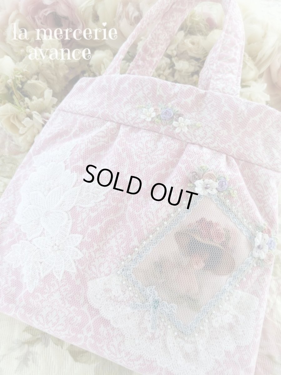 画像1: エレガントな薔薇柄のバッグ完成品（MISIHO)  (1)