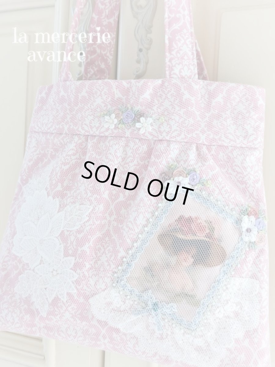 画像4: エレガントな薔薇柄のバッグ完成品（MISIHO)  (4)