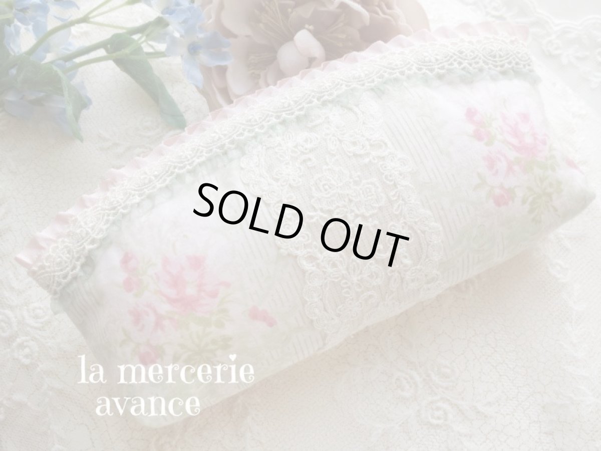 画像2: 【キットの完成品】綿ローン生地のエンジェルのペンケース (2)