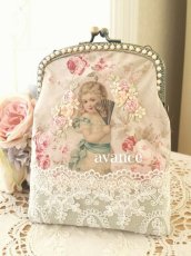 画像1: 扇の少女の口金ポーチのキット (1)