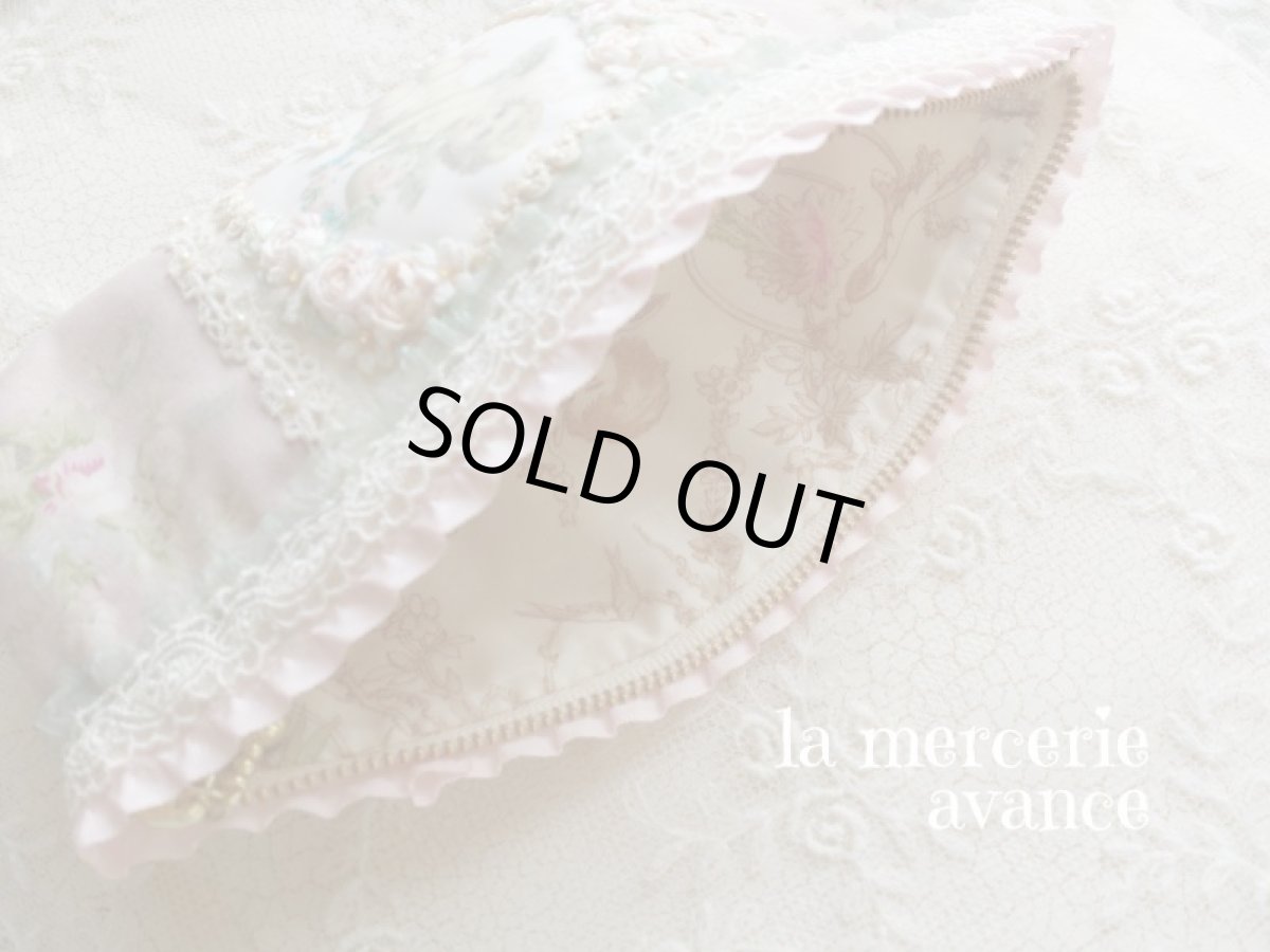 画像3: 【キットの完成品】綿ローン生地のエンジェルのペンケース (3)