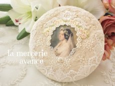 画像1: 【キットの完成品】ヴィクトリアンなまあるいポーチ (1)