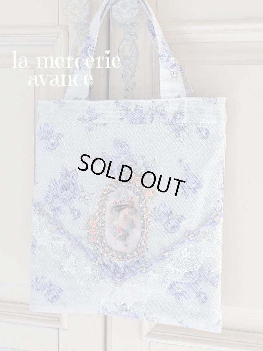 画像2: エレガントな薔薇柄のバッグ完成品（MISIHO)  (2)