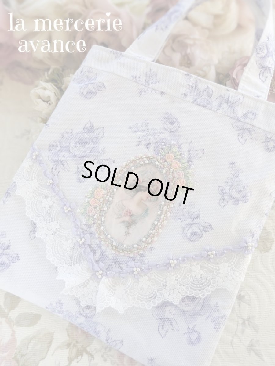 画像1: エレガントな薔薇柄のバッグ完成品（MISIHO)  (1)