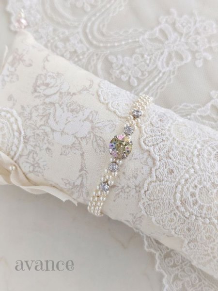 画像2: スワロフスキーのブレスレット　クリスタルルミナス (2)