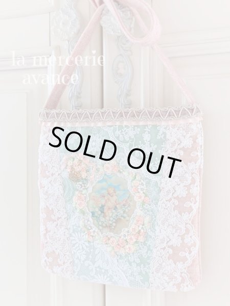 画像5: エンジェルのツイード生地のポシェット　完成品 (akiko) (5)