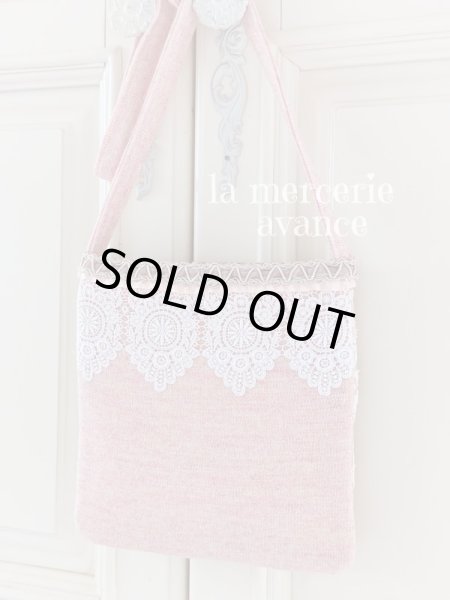 画像6: エンジェルのツイード生地のポシェット　完成品 (akiko) (6)