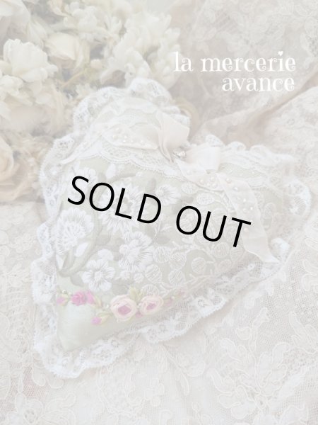 画像2: 【完成品】ハートのピンクッション・ドールクッション (akiko)　 (2)