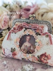 画像1: ヴィクトリアンな口金のポーチ (akiko)　マリー・ルイーズさん (1)