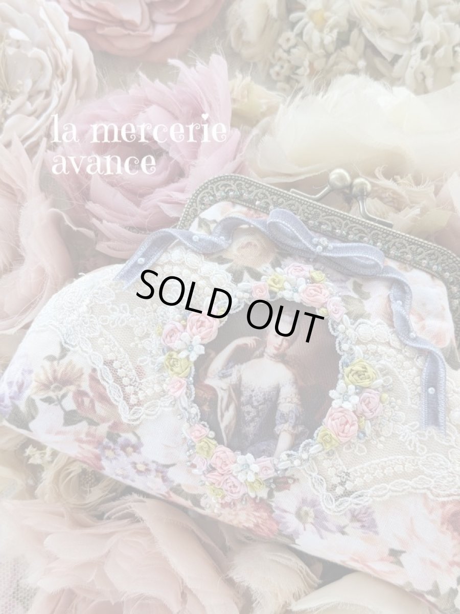 画像2: ヴィクトリアンな口金のポーチ (akiko)　マリー・アントワネットさん (2)