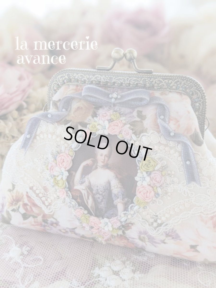 画像1: ヴィクトリアンな口金のポーチ (akiko)　マリー・アントワネットさん (1)