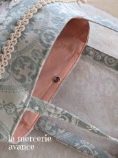 画像4: 【キット】ブルージャガード生地のバック (4)