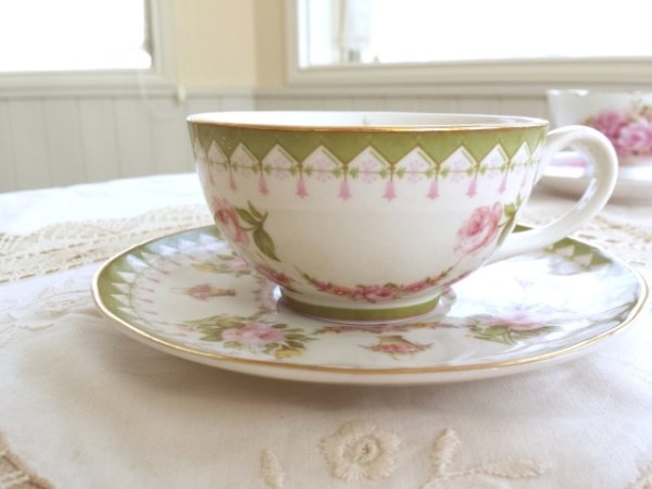 画像5: ガーランドが素敵なカップ＆ソーサー (5)