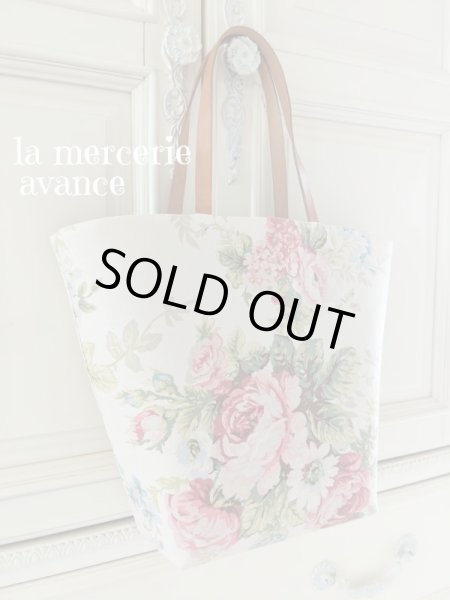 画像4: たくさん入る 綿麻生地の大きめバッグ　完成品  (4)