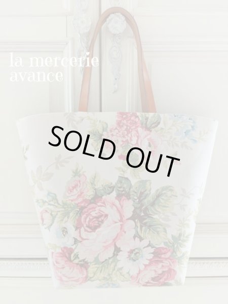 画像2: たくさん入る 綿麻生地の大きめバッグ　完成品  (2)