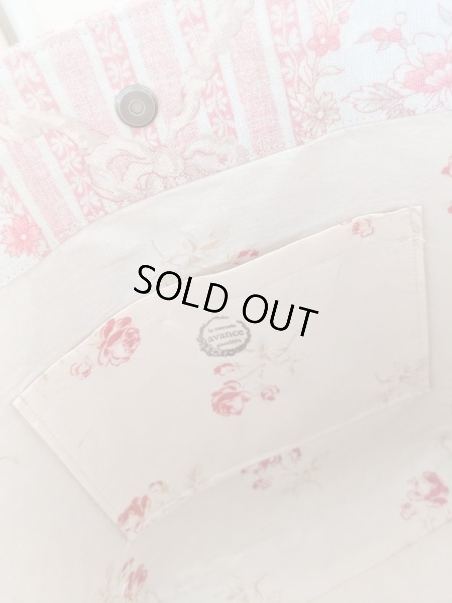 画像5: たくさん入る 綿麻生地の大きめバッグ　完成品  (5)