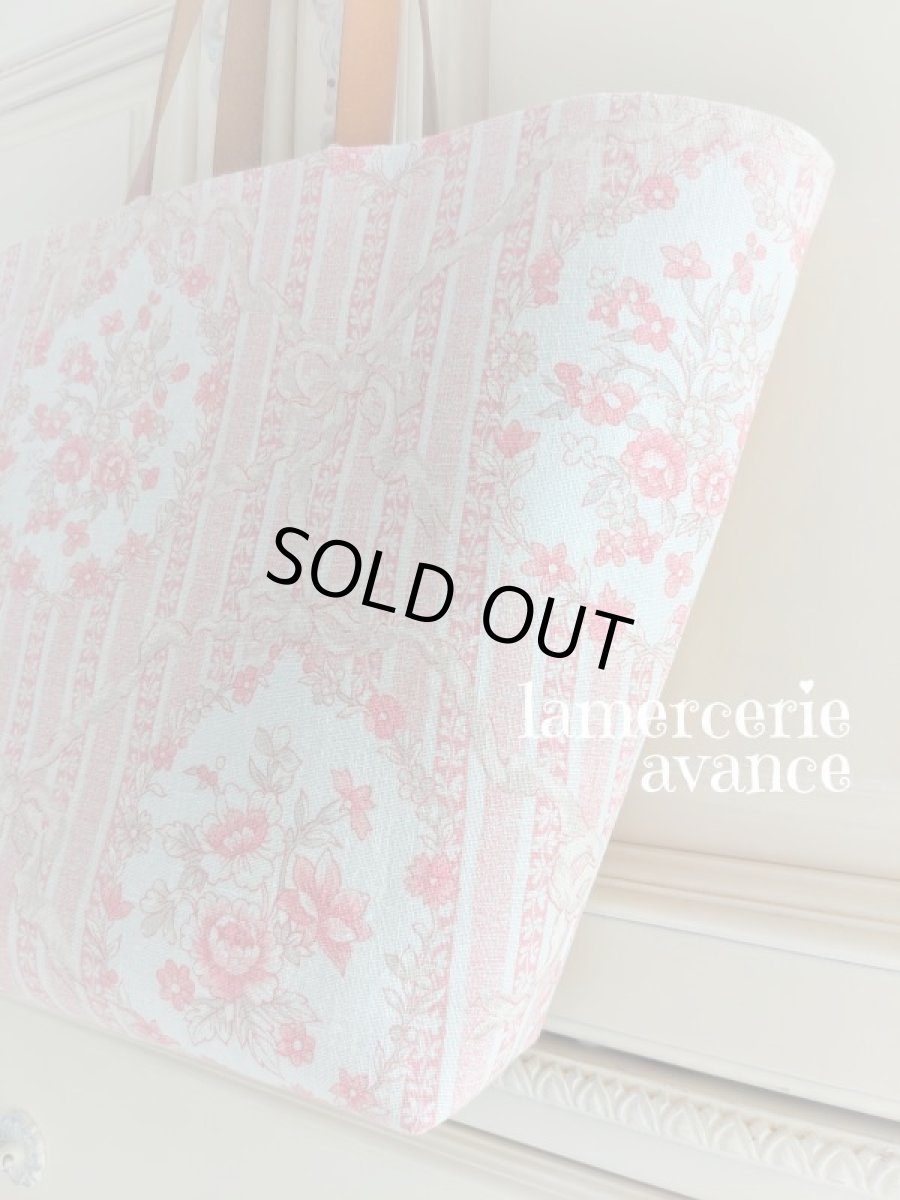 画像4: たくさん入る 綿麻生地の大きめバッグ　完成品  (4)