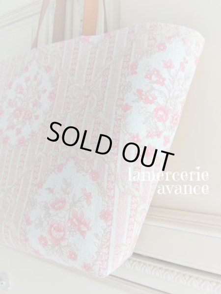 画像4: たくさん入る 綿麻生地の大きめバッグ　完成品  (4)