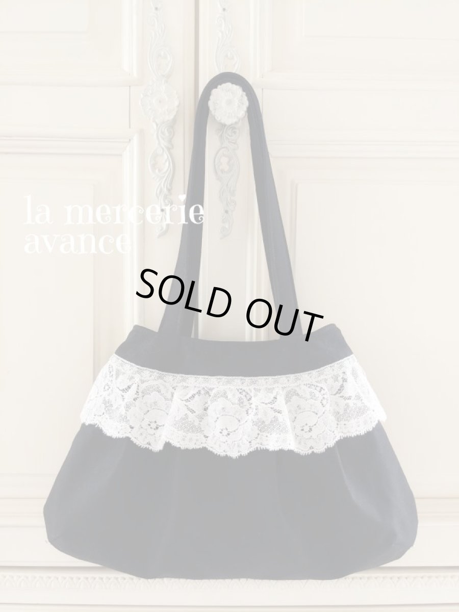 画像3: フランスレースのリネンのバッグ　おまけのポーチ付き　完成品 (akiko) (3)